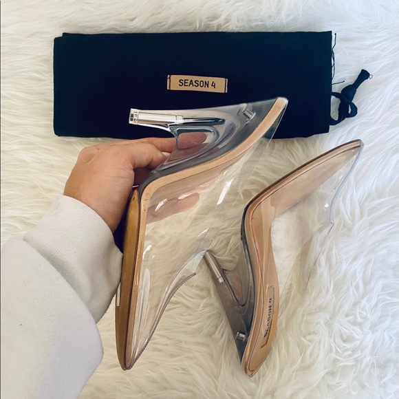 Yeezy Shoes - YEEZY SEASON 4 PVC MULES/HEELS 4"